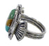 Southwestern Sterling Silver Multicolor Inlay Ring Size 6-1/4 EX56230